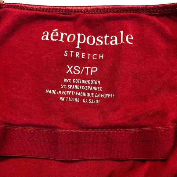 Aeropostale Women’s Adjustable Strap Pullover Stretch Red Tank Tops XS - Picture 3 of 8